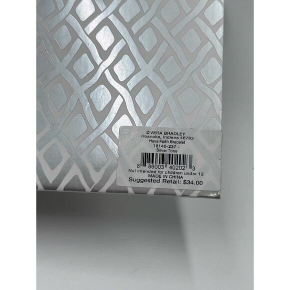 VERA BRADLEY SILVER PLATED HAVE FAITH CROSS BRACELET NWT MSRP
$34 - Picture 8 of 12